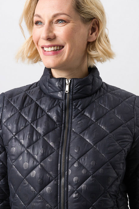 Lightweight jacket with an unusual embossed print