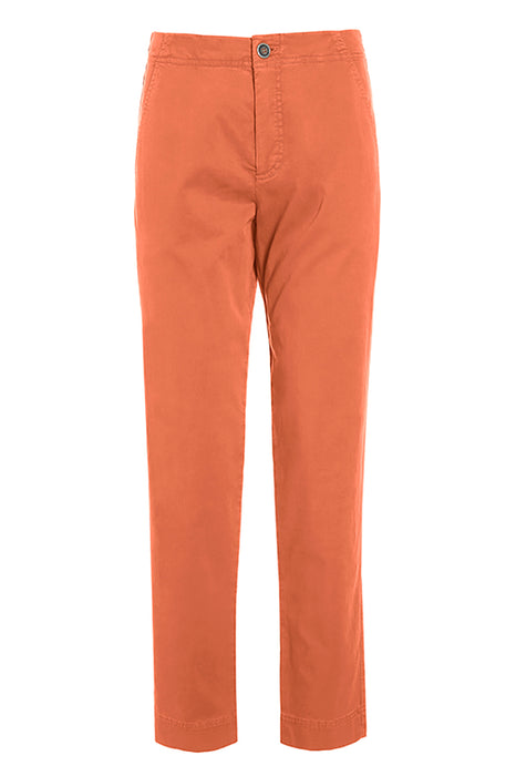 Peach tencel long trousers