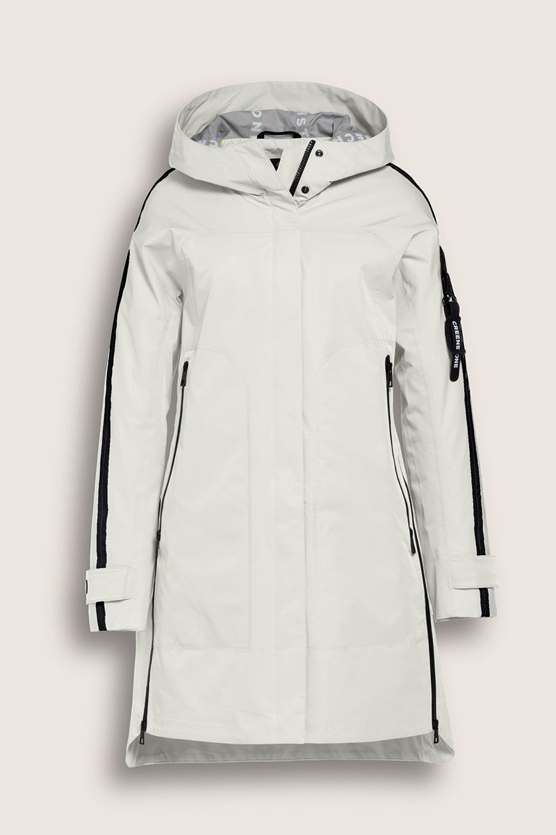 Contrast Taped Rain Coat