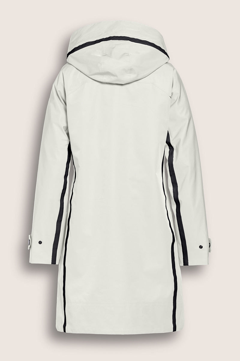 Contrast Taped Rain Coat