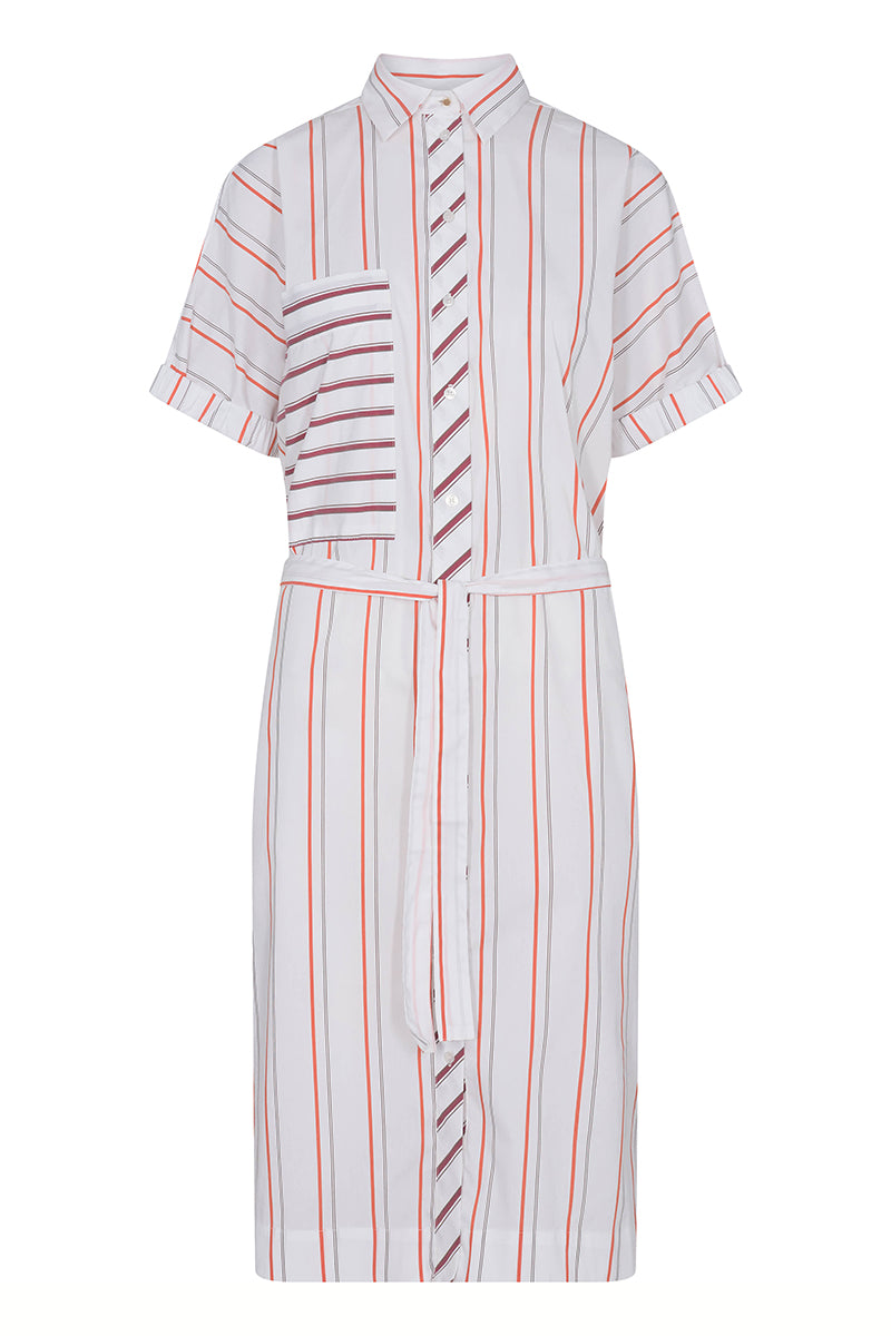Stela Stripe Shirt Dress