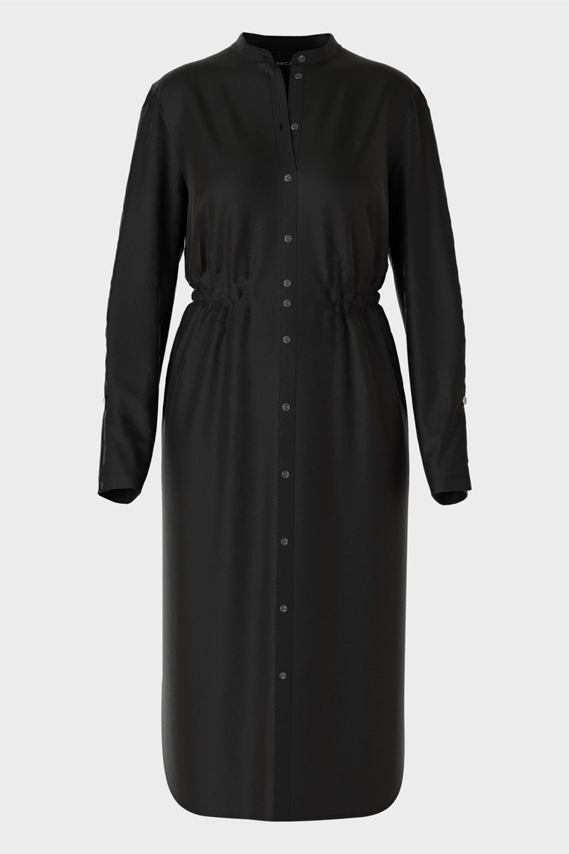 Buttoned jersey dress