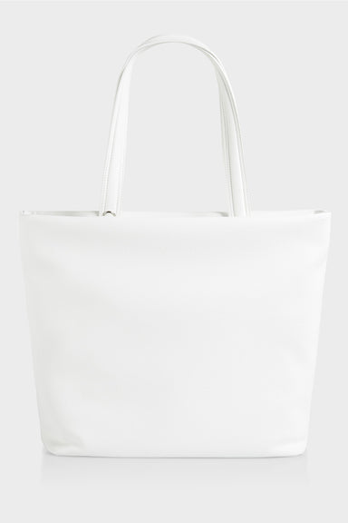 Tote bag in faux nappa leather