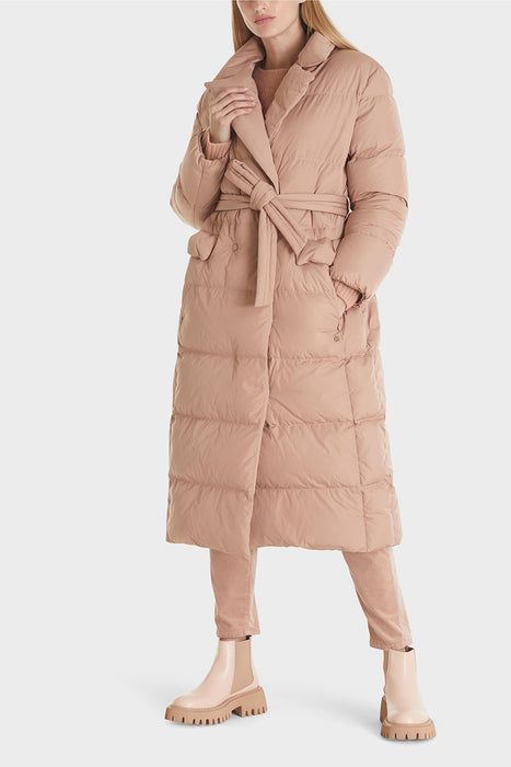 Quilted down coat