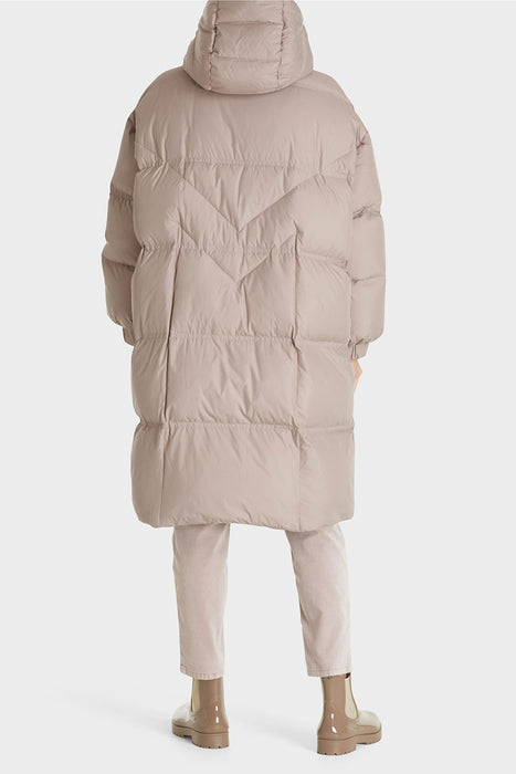 Quilted down coat