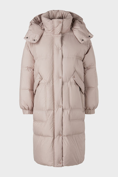 Quilted down coat