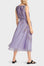 Pleated dress in maxi length