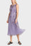 Pleated dress in maxi length