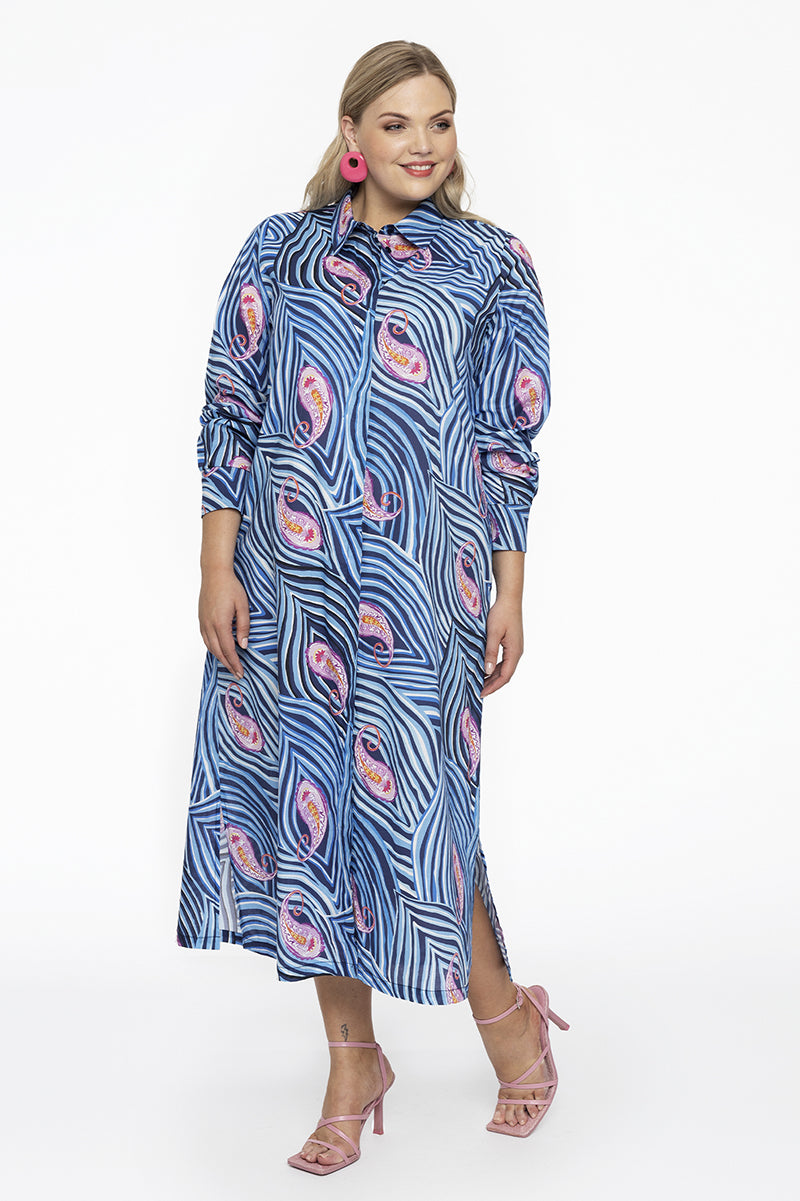 Long blouse pocket Paisley