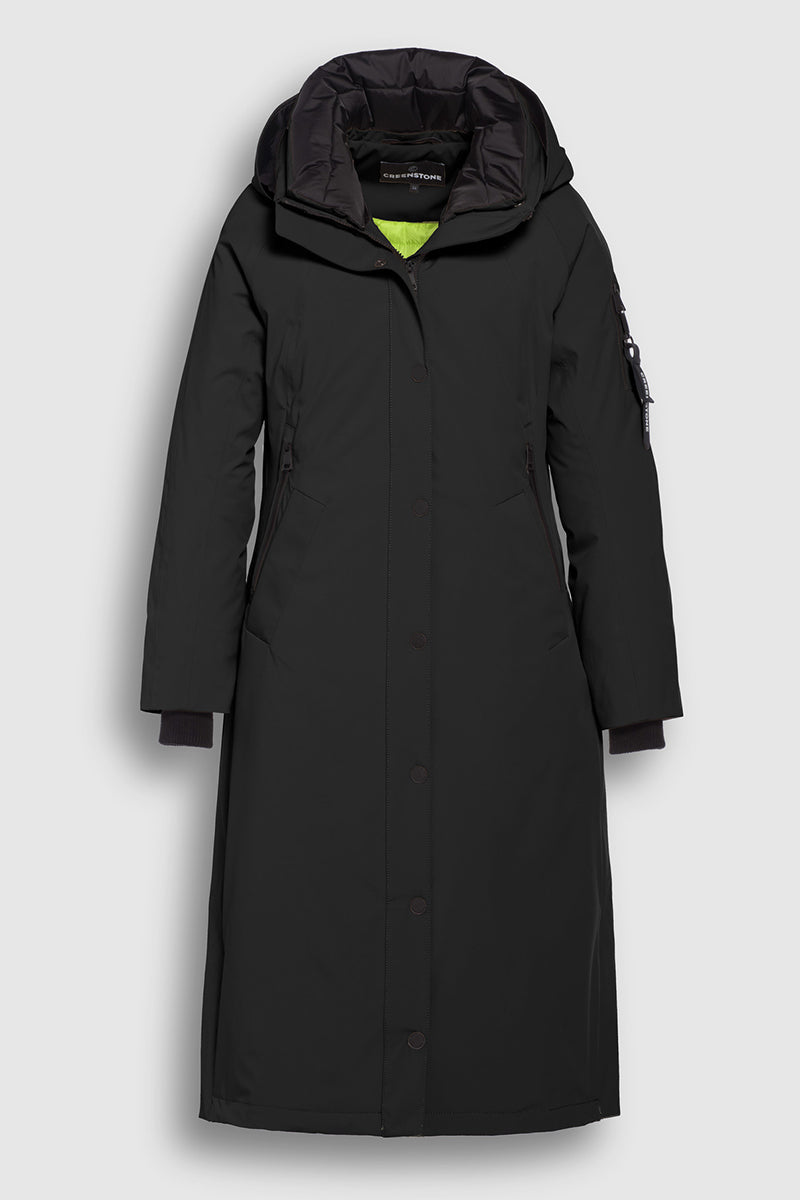 Long Techno-Stretch Raincoat