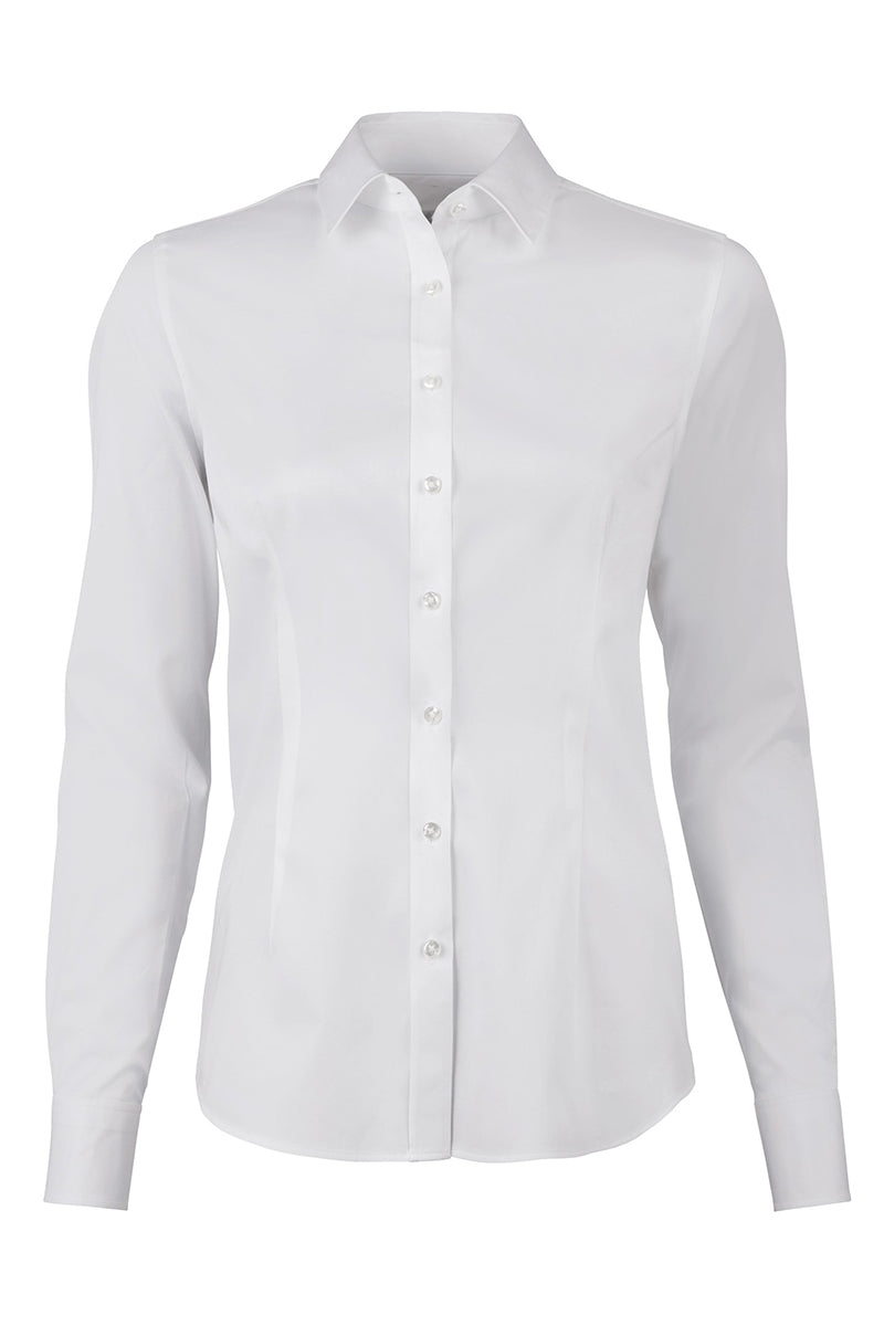 Sibel Shirt In Satin Stretch