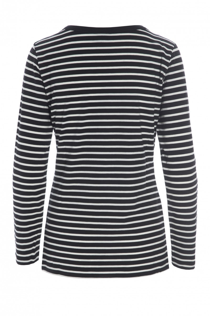 Mjúkur röndóttur bolur frá Bitte Kai Rand. 